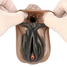 Masturbator Silicone Dual Channel Realistic Vaginal Anal Fantasy Stroker Adults