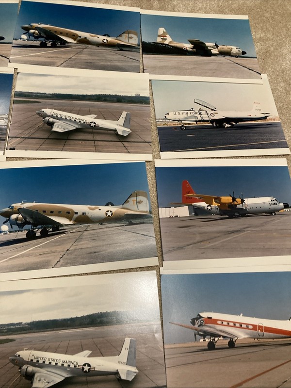 (16) 8”x10” Some  WW2 Era Prop Airplane military & Other Color photos