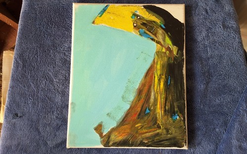 BUCKETHEAD SIGNED CANVAS PAINTING 10x8 (2024)