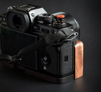 Handmade Walnut Wooden Wood Hand Grip Handle L Pate fr Fujifilm X
