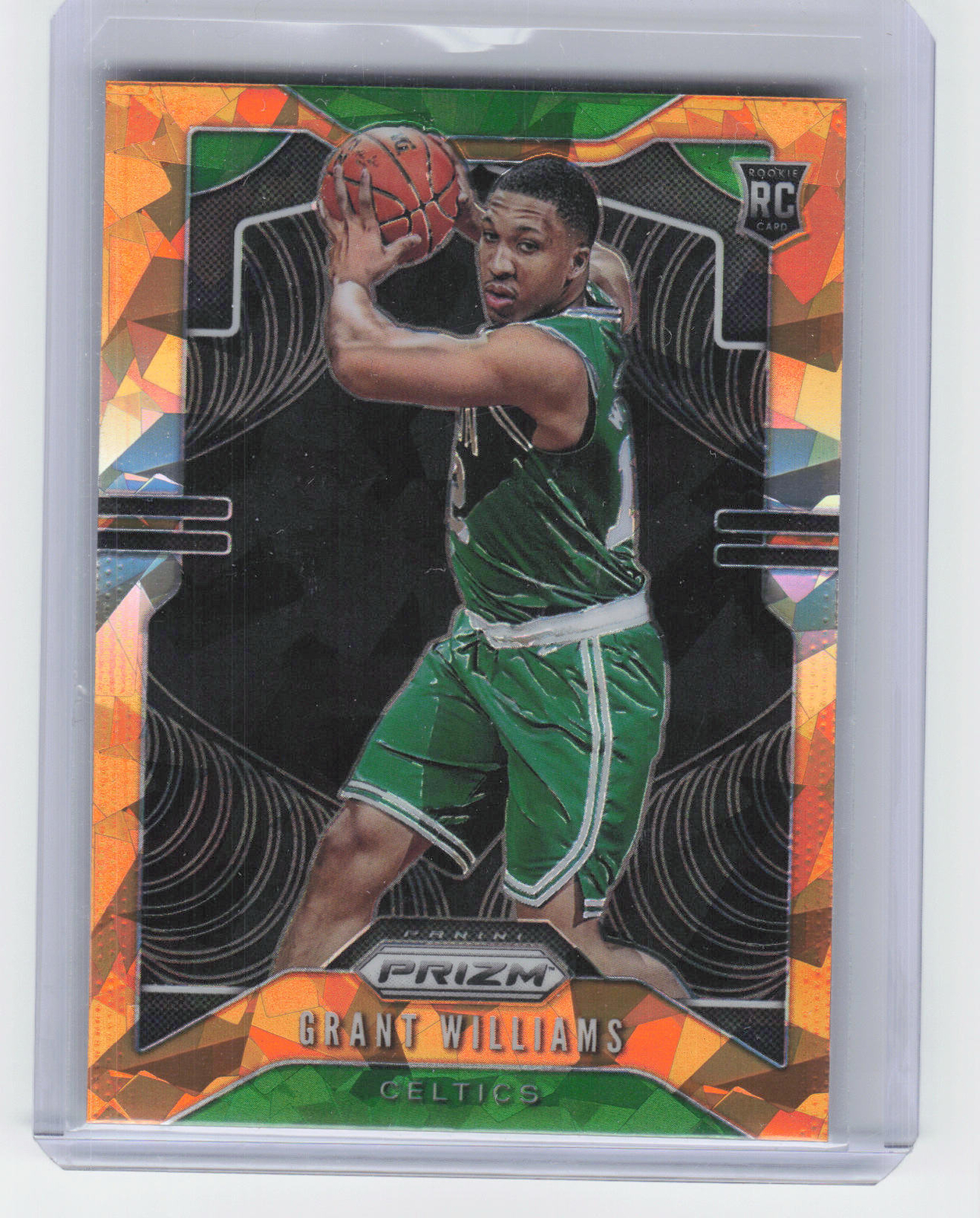 2019-20 Panini Prizm #267 Grant Williams Prizms Orange Ice