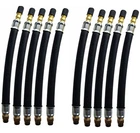 Pack Of 10 Flexible Rubber Tyre Valve Extensions 140mm Twin Wheel Lorry Bus Car