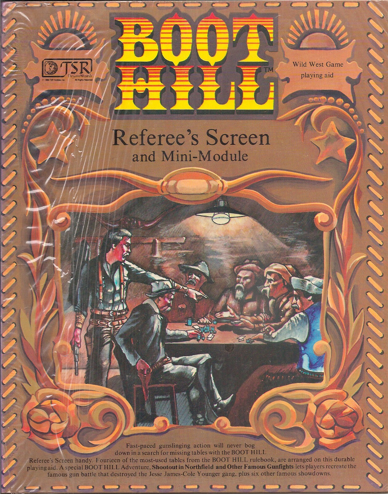 Boot Hill TSR 1981 Mini Module Wild West JDR Vintage Ecran Arbitre Scelle