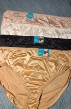 Size 11 Vanity Fair Hi-Cut lot of 4 Nylon Panties