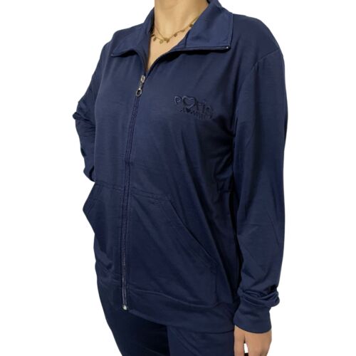 Tuta completa da donna sportiva cotone ginnastica palestra con zip tracksuit M L - Foto 30 di 49
