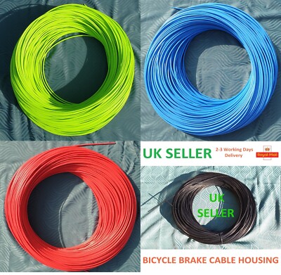 GREEN RED BLUE BLACK CYCLE BRAKE CABLE HOUSING BIKE