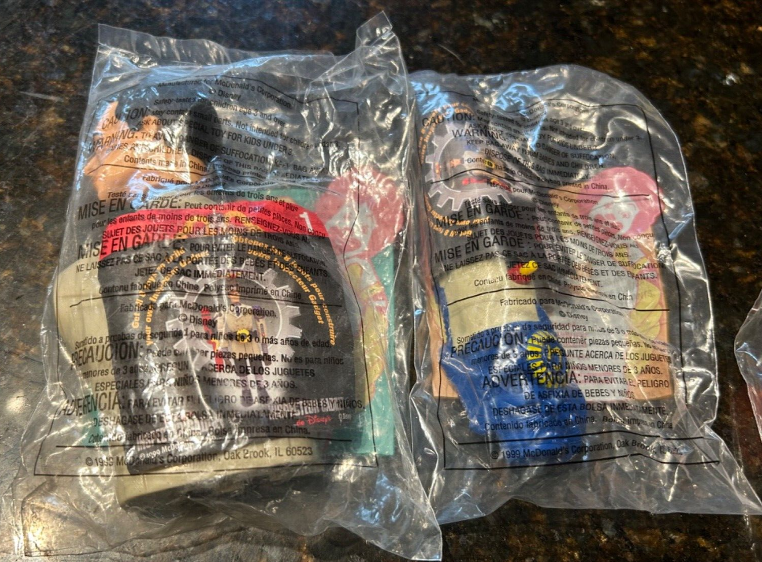 1999 Inspector Gadget McDonald’s Happy Meal Toy Set Of 8 NIB Complete MIP - Picture 3 of 9