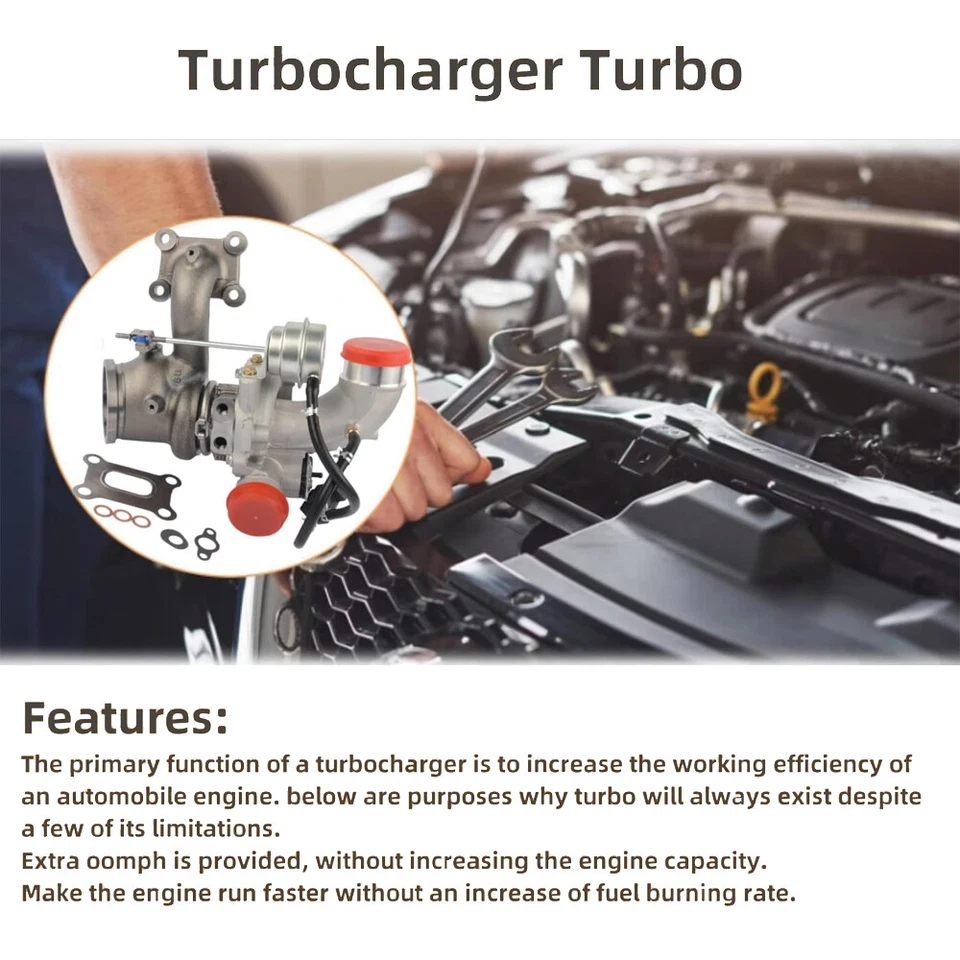 Turbo Turbocharger For 2013-2016 Ford Escape Fusion Taurus Lincoln MKZ 2.0L K03 - Image 4 of 4