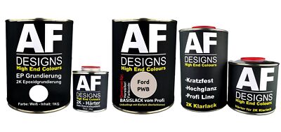 FÜR Ford PWB Prata Riviera Metallic 3.7L Autolack SET 2K EP Grundierung Klarlack