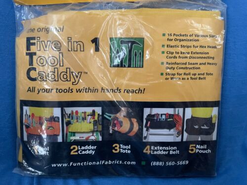 The Original Five in One TOOL CADDY Brand NEW Tool Belt Ladder Caddy Tote Pouch - Picture 2 of 8