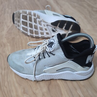 Nike Air Huarache Run Ultra Womens Size 8.5 Gray Running Shoes Sneakers 819151