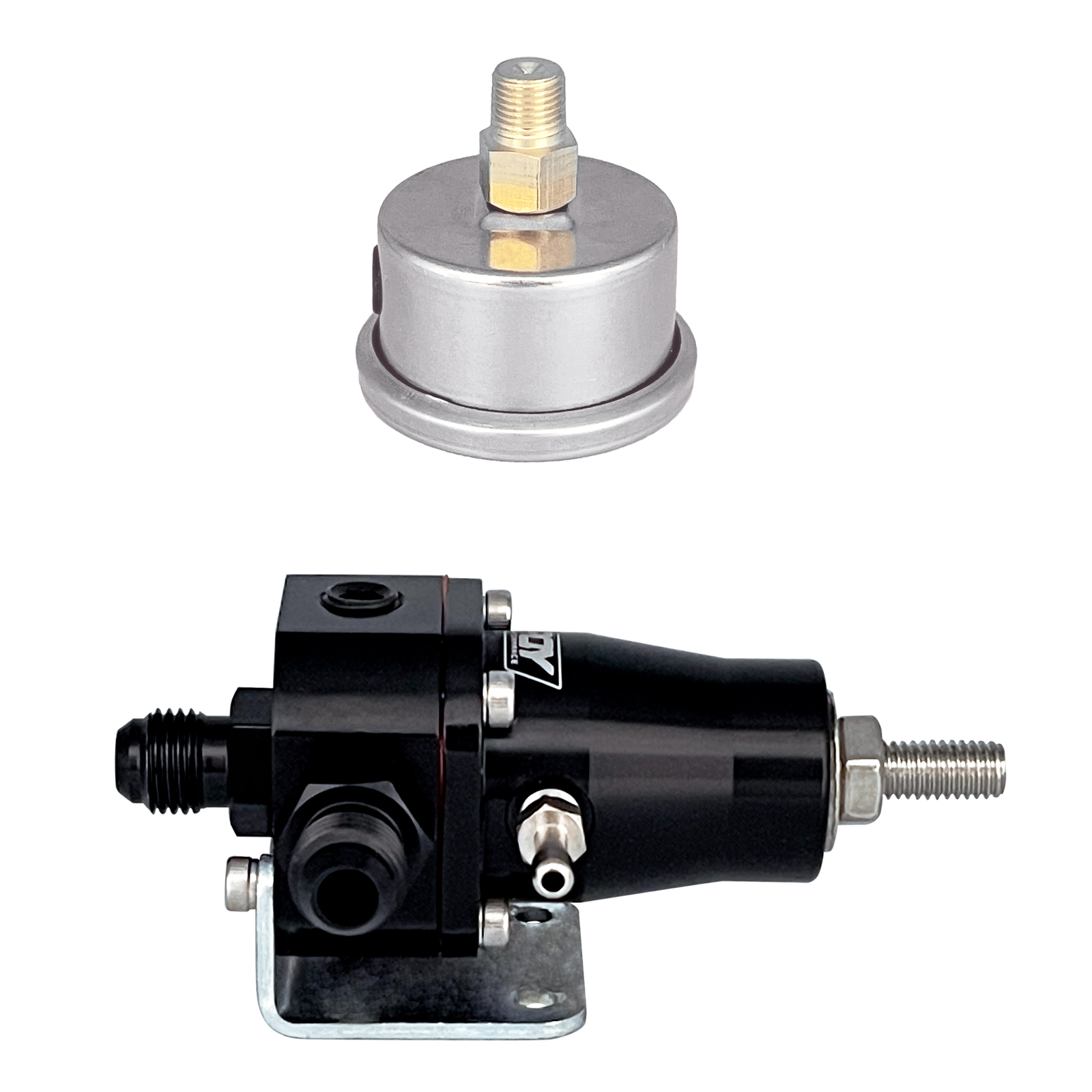 Adjustable 30-70 PSI EFI Fuel Pressure Regulator Kit W/ Oil Gauge AN6 ...