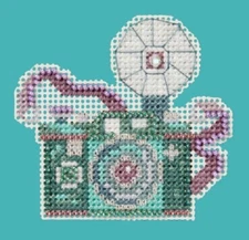 Mill Hill 2024 Spring Bouquet Beaded Cross Stitch Kit ~ Vintage Camera