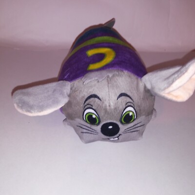 Chuck E Cheese Mouse Purple Gray Plush Toy Stuffed Animal Kids Toys Pretend Play