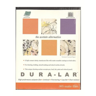 Dura-Lar 0.005'' Film Matte Translucent 9''x12'' Economical Alternative to Draft...