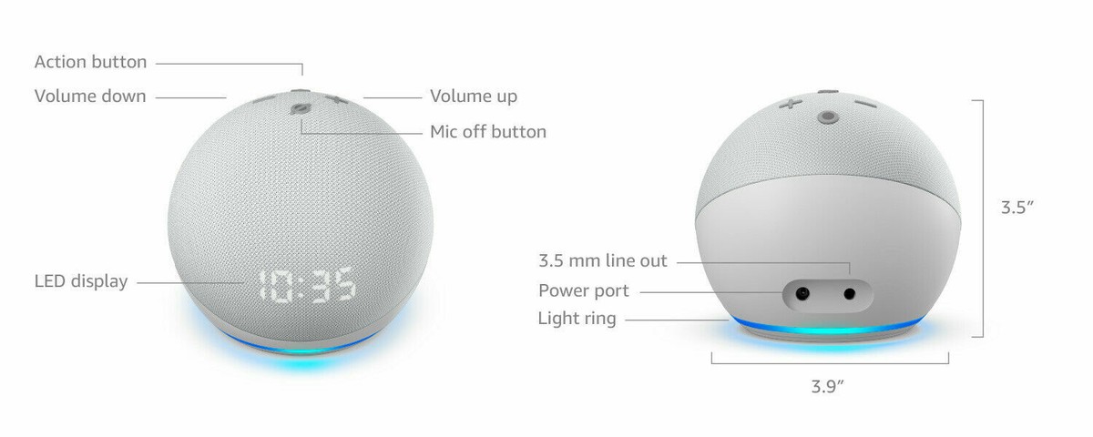 k*7様 新品　Amazon　Echo　dot　with clock　エコードッ 399785-smart-speakers-amazon-