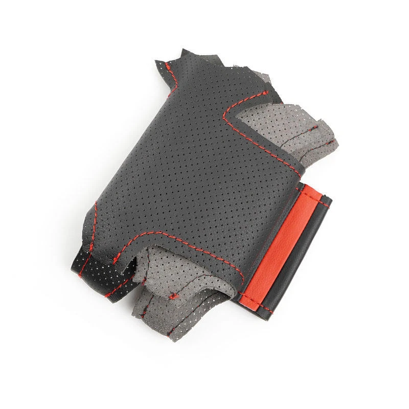 Cubierta de volante de cuero negro + rojo para Lexus RX330 RX400h RX400 2004-2007 Foto 2 de 4