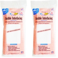 Pellon 15 inches x 3 yards White Fusible Interfacing, 2 Pack