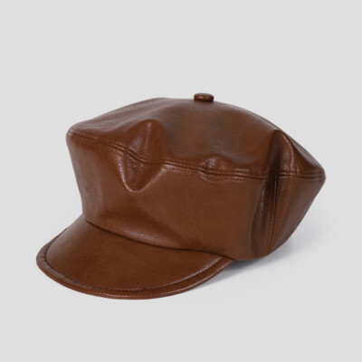 帽子 NKNIT vegan leather sailor hat NKINT vegan leather sailor hat