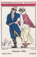 HIGH-LIFE SAMUM Austrian traditional costumes Series VI #568 - Eislaufer 1806