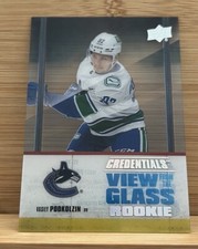 Vasily Podkolzin 2021-22 Upper Deck Credentials View from the Glass Rookie RC