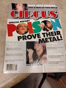Circus Magazine-November 30, 1988 Cinderella,Bon Jovi  