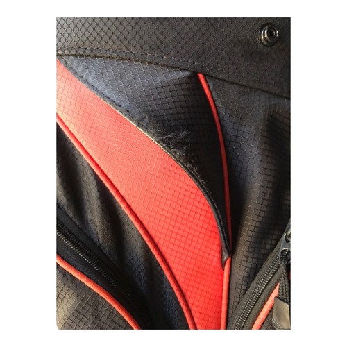 OGIO 8 Way Divider Cart Carry Golf Bag Orange & Black Lightweight - Picture 9 of 10