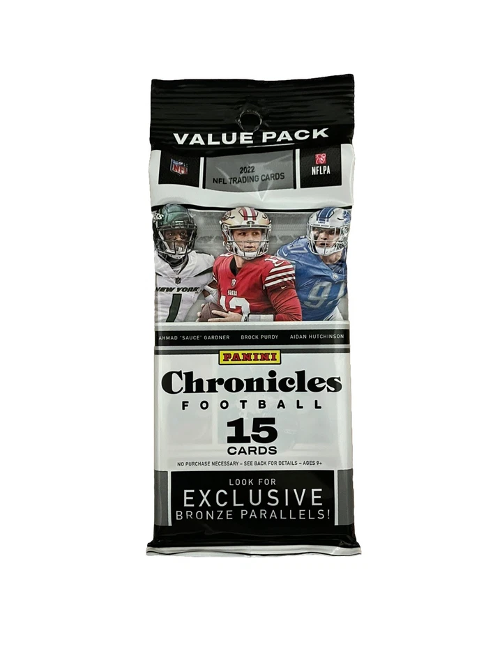 2022 Panini Chronicles NFL Football Value Pack - 15 Karten - Neu