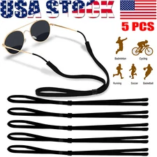 5 PCS Sport Sunglasses Eye Glasses Strap Holder Adjustable Rope Eyewear Retainer