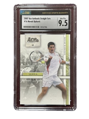 2007 Ace Authentic Straight Sets Serbia NOVAK DJOKOVIC Rookie