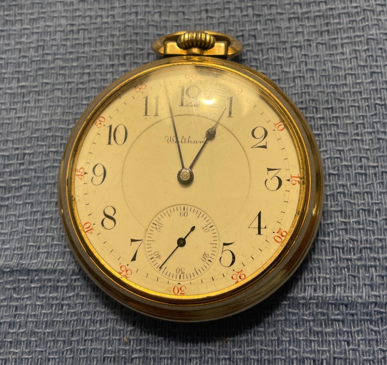 WALTHAM Keystone Victory 10K Rolled Gold Plate 23 Jewels Pocket Watch