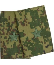 Original false shoulder straps for VKPO uniforms. Officer's rank of "Major".