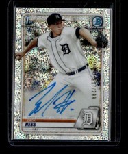2020 Bowman #CPA-ZH Zack Hess Chrome Prospect Autographs Speckle Refractor #/299