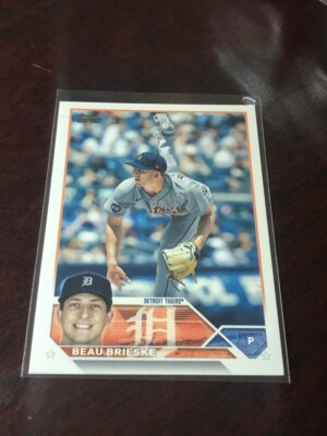 M23-1 2023 Topps Series 1 Base Beau Brieske Detroit Tigers