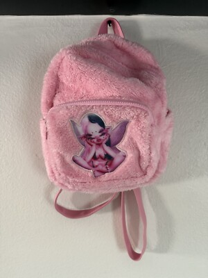 Melanie Martinez Mini Backpack Book Bag Pink Portals Fuzzy Fairy Creature Wings