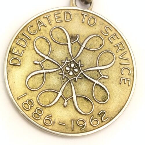 Avon Dedicated To Service Vintage Keychain 1962 Fob 60s