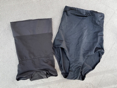 NWOT LOT OF 2 DORINA and SPANX  Black SHAPEWEAR Underwear Panties SMALL