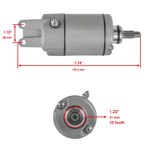Honda 500/TRX500FA Rubicon 2001-2003 Honda Starter Motor - Foto 3