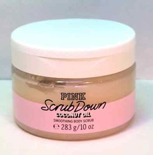 VICTORIA'S SECRET PINK SCRUB DOWN COCONUT OIL SMOOTHING BODY SCRUB 10 oz / 283g