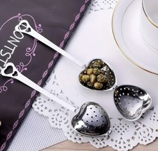 Heart Shaped Tea Infuser Herbal Tea Filter Spoon Strainer Kitchen Helper UK