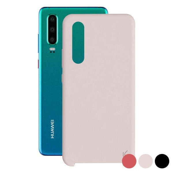 Coque arrière pour Huawei P30 protection silicone souple Noir