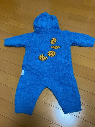 GELATO PIQUE × SESAME STREET Cookie Monster Baby Rompers Size 70 Brand New Blue - Picture 14 of 24