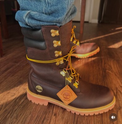 Timberland Premium Boots Espresso 8 inch 40 Below Waterproof Men's Size 43 Size 9