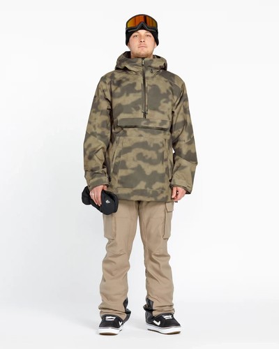 Volcom Mens Brighton Pullover Mens Snowboarding Jacket Camo Large NWT $330 - Picture 8 of 9