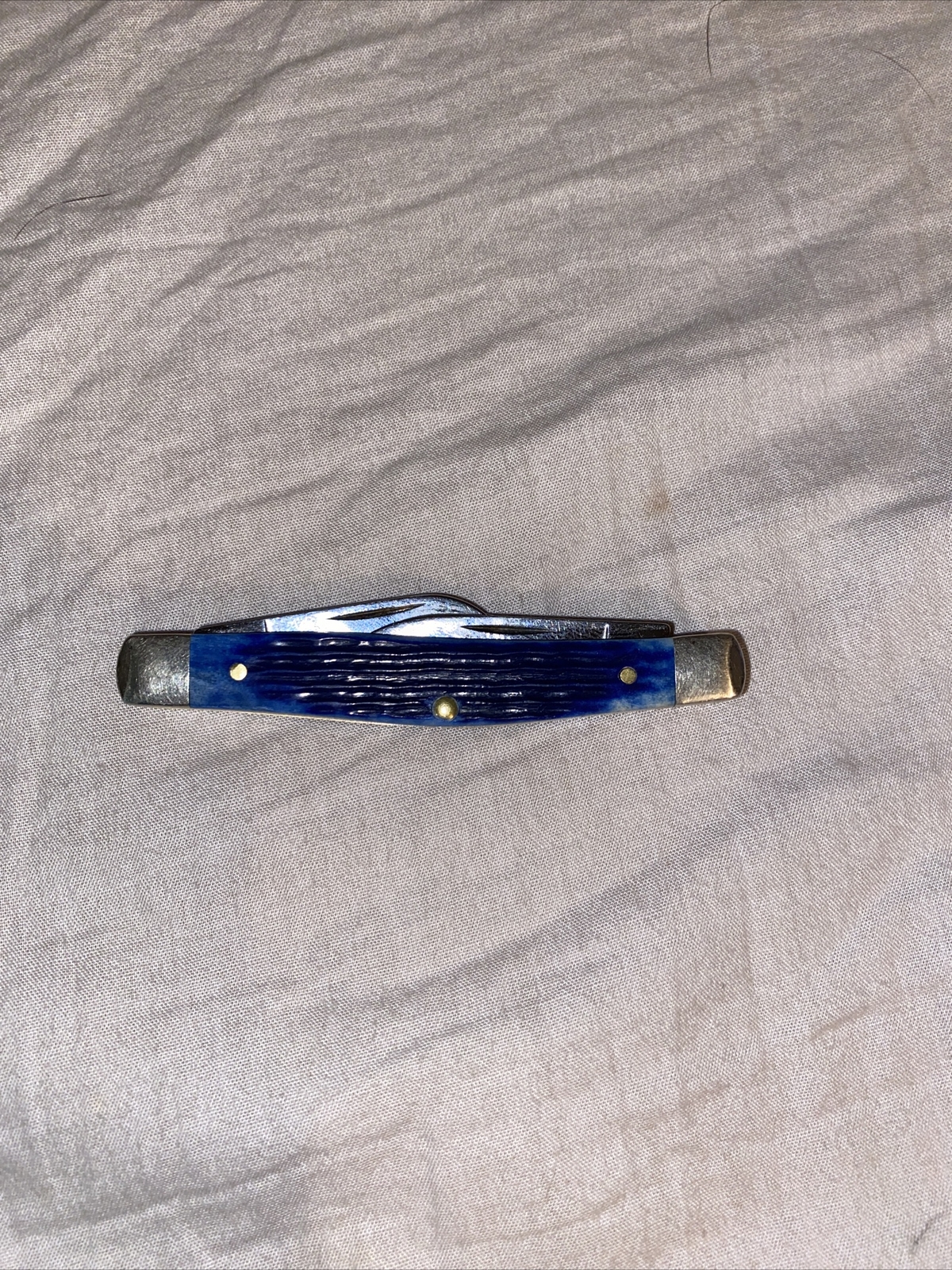 Case XX USA 6344 SS Medium Stockman Knife Blue Bone eBay