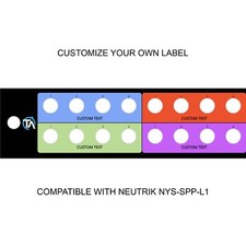 Custom Patchbay label compatible with Neutrik NYS-SPP-L1