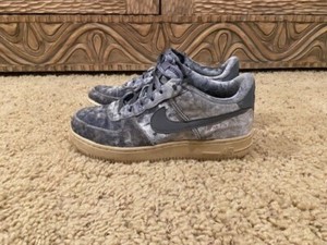 Nike Air Force 1 Low Velvet Dark Sky Blue Size Y 6.5 Women's 8.0 | eBay