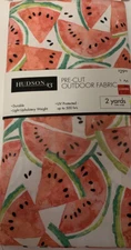 Hudson 43 Pre-Cut Outdoor Fabric Upholstery Lightweight 2 Yard Bolt Watermelon