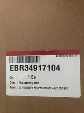 OEM EBR34917104 KENMORE/ LG Refrigerator Main Electronic Control Board