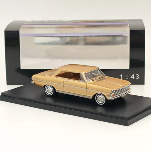 NEO 1/43 Chevrolet Nova SS 1963 modellini in resina oro collezione auto - Foto 1 di 6